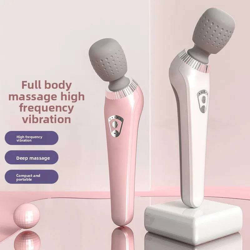 Deep Tissue Massage Gun USB Rechargeable Portable Full Body Muscle Massage 5-speed Adjustable Fascia Gun Pink and Black